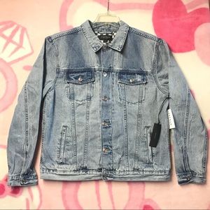 checkered denim jacket mens